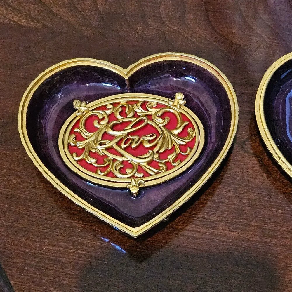 RARE JAY STRONGWATER HEART BUTTERFLY ENAMEL CRYSTAL JEWELRY VANITY TRINKET BOX